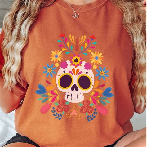 Dia De Los Muertos Shirt Day Of The Dead Tee Sugar Skull T Etsy