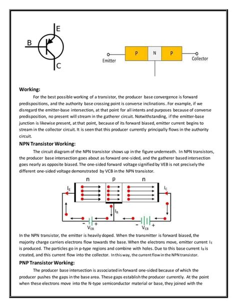 Transistor, its working and Applications | PDF