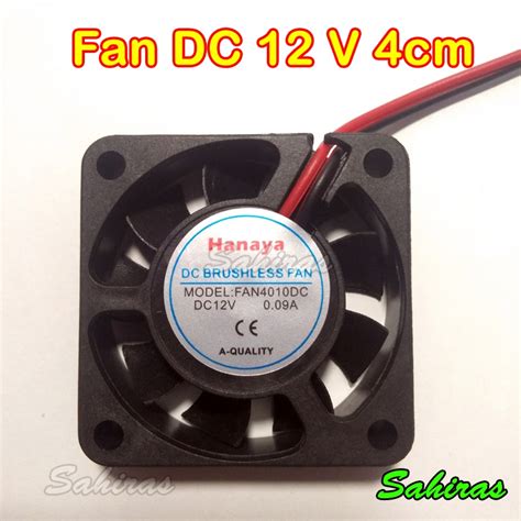 Jual Kipas DC 12 V 4cm Fan Cooling 12v 4x4 Cm Kipas Pendingin 12volt 4