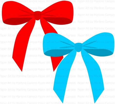 Bows Clip Art Digital Clipart Birthday Party Clip Art - Etsy