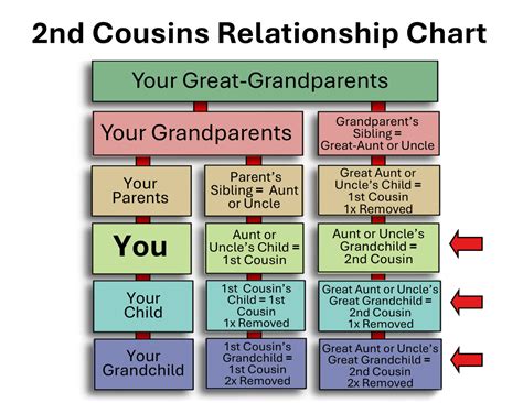understanding cousins   removed  means  family