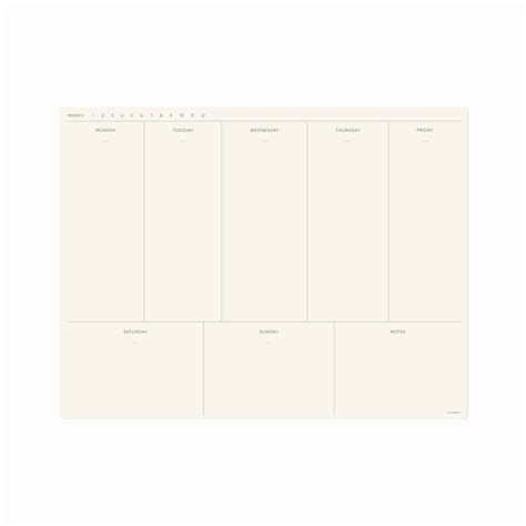 Weekly Planner Printable Minimal Planner In A And Letter Philomene