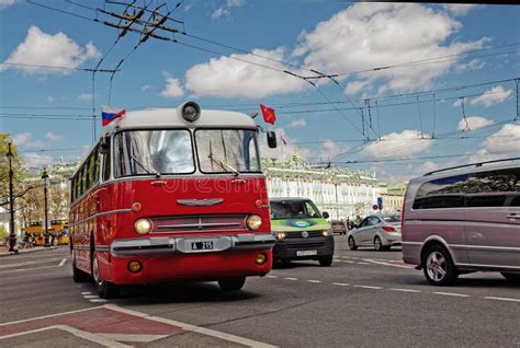 Old Russian Bus Editorial Stock Photo Image Of Busparking 26434533