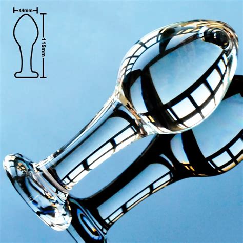 44mm Big Ball Pyrex Glass Anal Dildo Butt Plug Crystal Vagina Bead Fake