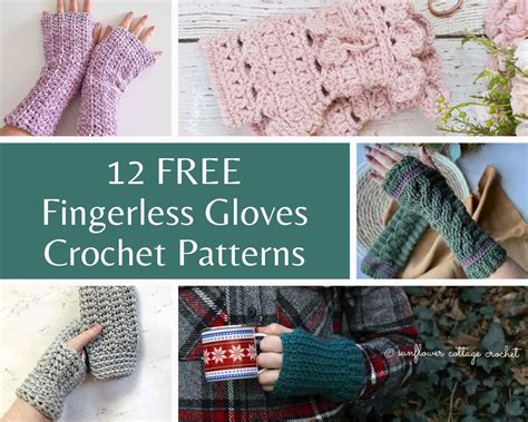 Lace Fingerless Gloves Crochet Pattern