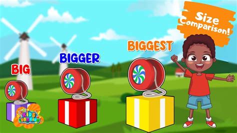 Size Comparison Big Bigger Biggest Kids Learning Videos Youtube