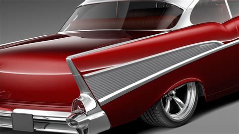 Chevrolet Belair 1957 Custom Lowrider 3d Model 3d Model Cgtrader