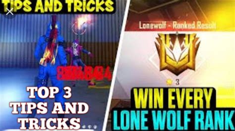 Top 3 Tips And Tricks To Go In Lone Wolf Ranke Bronze To Heroic Garena