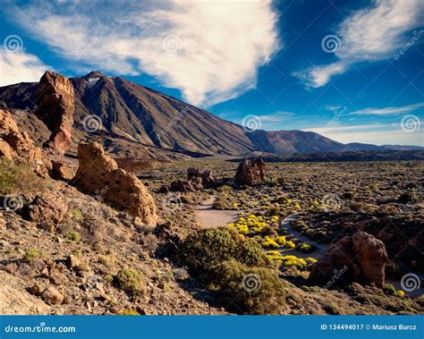 Los Roques De Garcia Teide National Park Stock Image Image Of