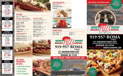 Pizza Roma Menu A Comprehensive Guide To A Slice Of Heaven Paraiso