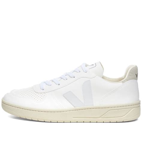 Veja Womens V 10 Cwl Basketball Sneaker White White Natural End