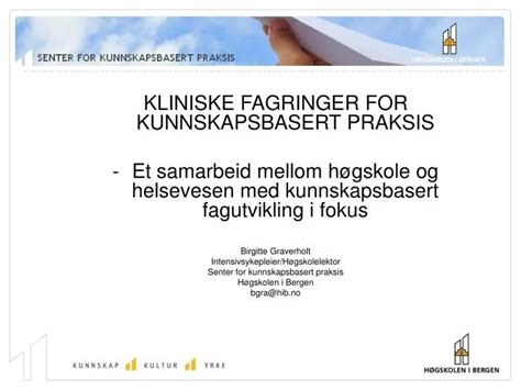 Ppt Kliniske Fagringer For Kunnskapsbasert Praksis Powerpoint