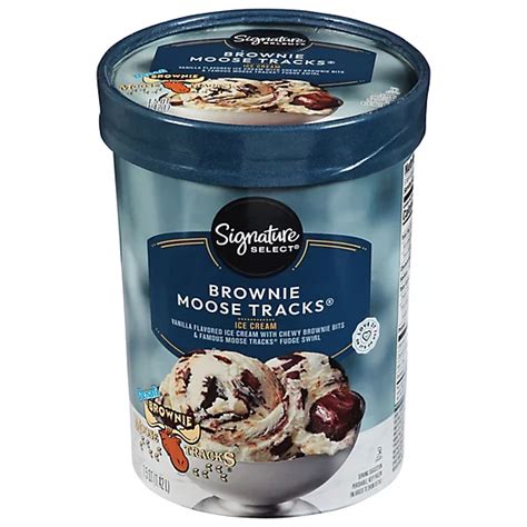 Signature Select Denali Moose Tracks Brownie Ice Cream 1 50 Quart