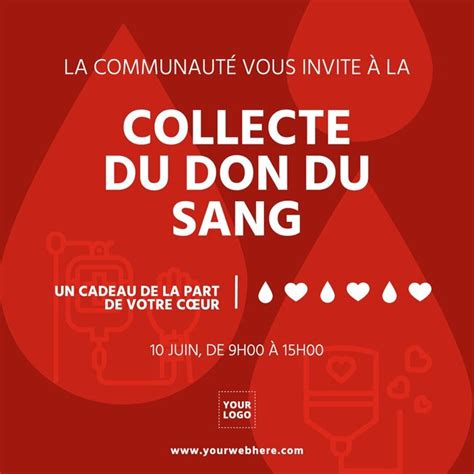 Modèles d affiches pour Campagnes de Don du Sang