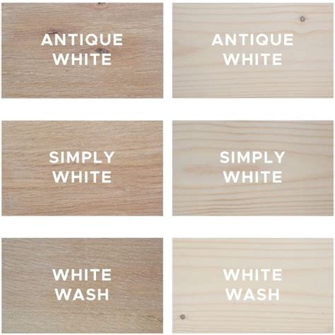 3 White Wood Stain Options White Wood Stain Staining Wood White Wash Stain