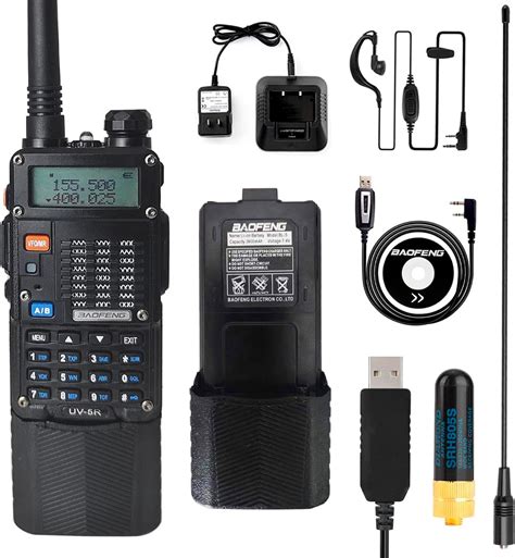 Amazon Baofeng Radio W Ham Radio Handheld Long Range Vhf Uhf