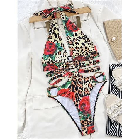 Leopard Thong Bikini Leopard Style