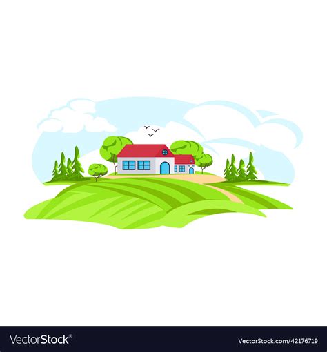 Countryside background Royalty Free Vector Image