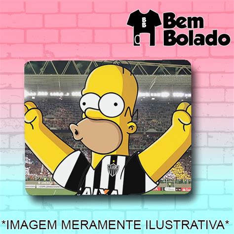 Mousepad Atletico Mineiro Mineirao Homer Simpson Torcedores Elo