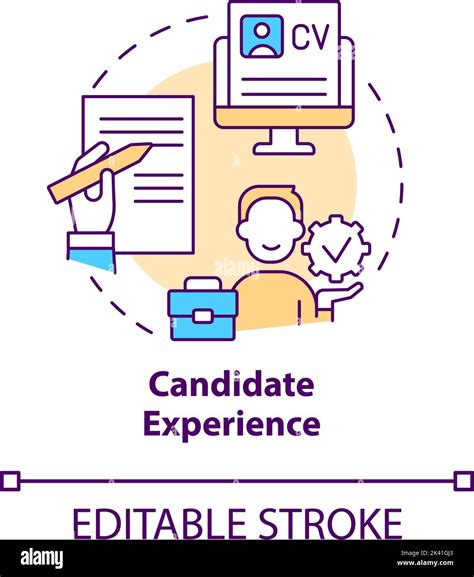 Candidate experience resume concept icon Stock Vector Image & Art - Alamy