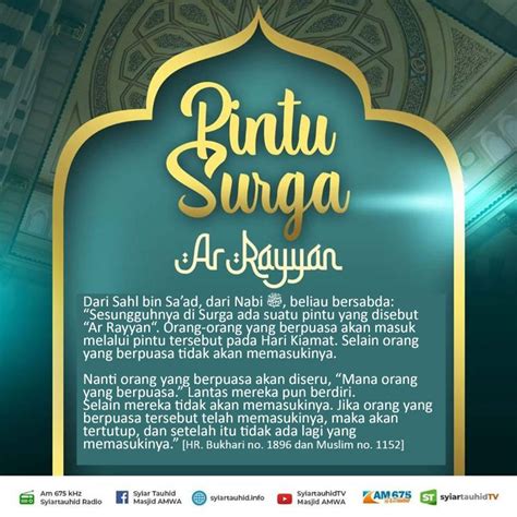 Inspirasi Istimewa Pintu Surga Ar Rayyan