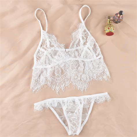 Conjunto De Renda De Lingerie Er Tica Feminina Sexy Europeia E Americana Shopee Brasil