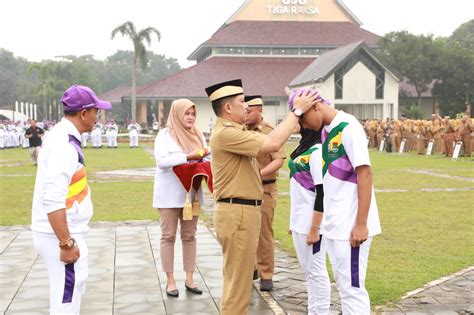 Pj Bupati Tangerang Kukuhkan Dan Lepas Kontingen POPDA Kabupaten