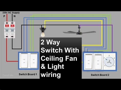 How To Wire A Way Switch Ceiling Fan With Light Diagram Infoupdate Org