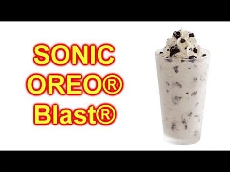 SONIC Blast® With OREO® Cookie Pieces Taste Test