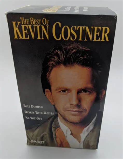 The Best Of Kevin Costner Vhs Box Set Dances With Wolves Bull