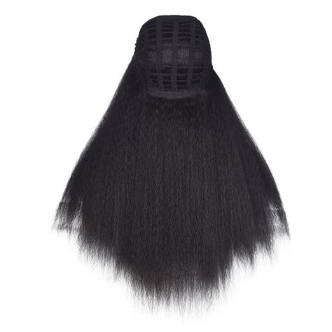 Zaroyeax Wig Headgear African Black Micro Curly Long Curly Hair Ladies