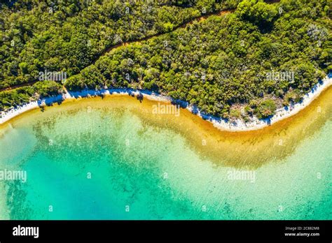 Luftaufnahme Der Sch Nen Lagune An Der Adria In Kroatien Insel Dugi