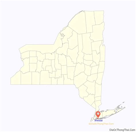 Map of Inwood CDP, New York - Thong Thai Real