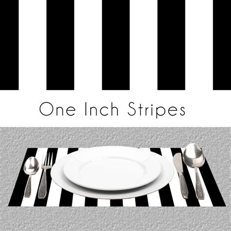 Black White Stripes Paper Placemats BW Paper Placemats Book - Etsy