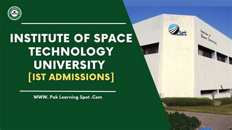 Institute Of Space Technology Ist University Paklearningspot Pls