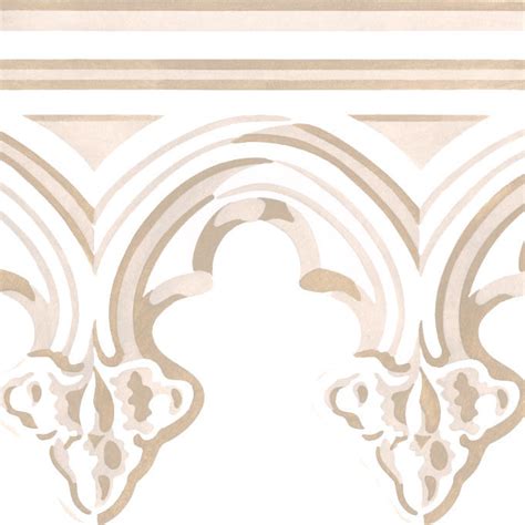 Gothic Molding Stencil for Walls