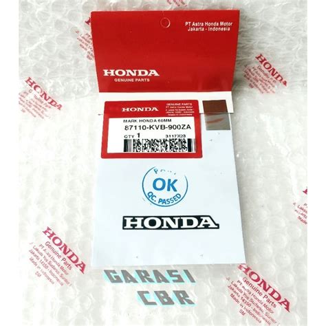 Jual 87110KVB900ZA Mark Honda 60MM Sticker Honda 60MM Shopee