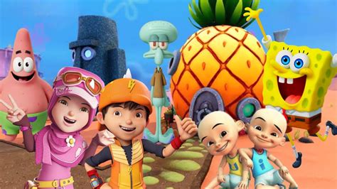 Yaya Di Ajak Boboiboy Bertemu Spongebob Squarepants Di Bikini Bottom