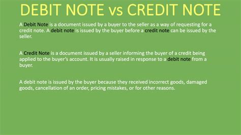 Debit Note Vs Credit Note Explained With Example Youtube