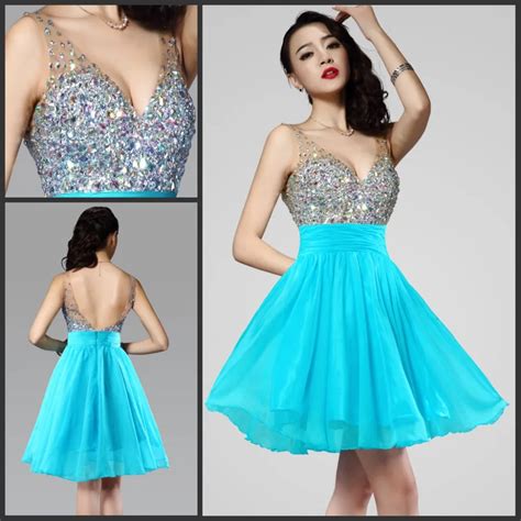 Buy 2017 Sparkly Short Prom Dresses With Heavy