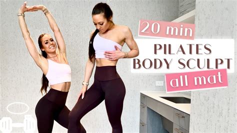 20 Min Pilates Workout Glutes Abs Sculpt Personal Trainer Light Weights Fitbabe Youtube