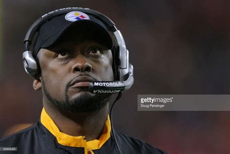 Head Coach Mike Tomlin Of The Pittsburgh Steelers Looks On Against