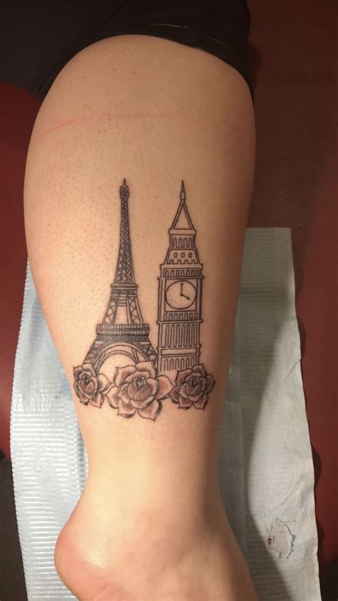 Eiffeltower Tattoo Bigben Europe Eiffel Tower Big Ben Europe London