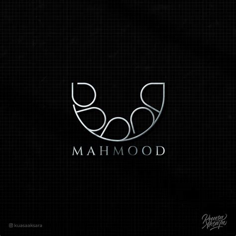 Mahmood Arabic Logo Caligraphy شعار عربي محمود By Setyo Budi Utomo