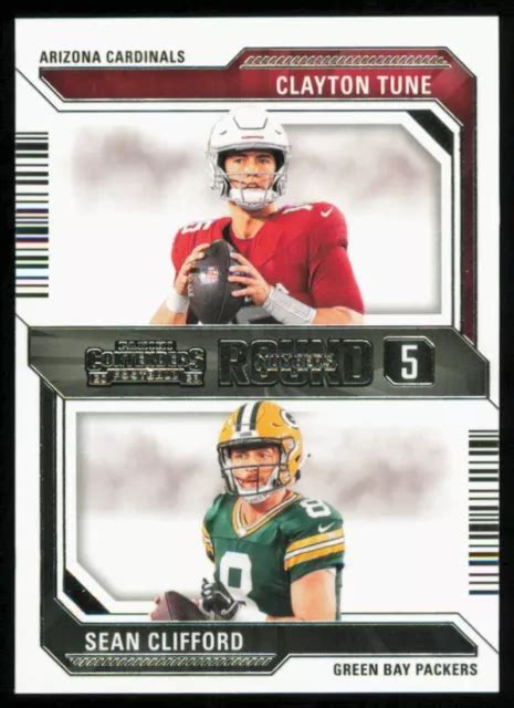 2023 PANINI CONTENDERS numéros ronds 21 Clayton Tune Sean Clifford EUR