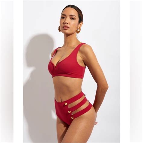 Alexandra Miro Swim Alexandra Miro Bikini Set Kamala And Delia Red Small Poshmark