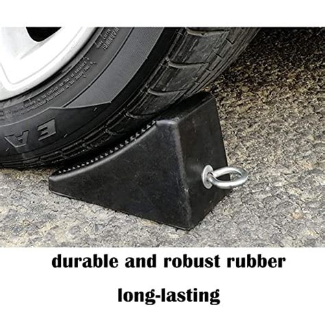 Roblock Wheel Chocks Pack Heavy Duty Rubber Chocks Black Wheel Wedge