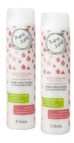 Crema Corporal Para Bebé Pure And Sure 315ml Paquete 2 Piezas