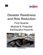 Drrrfs M Potential Earthquake Hazards Abing Na Pdf Disaster