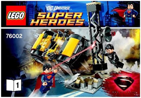 Lego 76002 Superman Metropolis Showdown Instructions Dc Comics Super